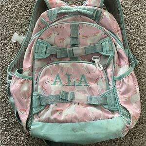 Used large pottery barn kids unicorn backpack
